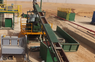 transporte de furo do eixo helicoidal do transporte de parafuso da lama/pasta da gestão de resíduos
